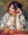 gabrielle with a rose Pierre Auguste Renoir